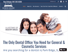 Tablet Screenshot of northshoredentistryinfo.com